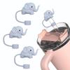 3Pcs Elephant Straw Cover for Stanley 40&30 Oz Cup, 10mm Silicone Straw Covers Cap for Stanley Cup Accessories, Cute Straw Topper for Tumblers, Cap Stopper for Reusable Straws Tip LidsDM595 view 1