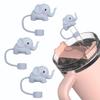 3Pcs Elephant Straw Cover for Stanley 40&30 Oz Cup, 10mm Silicone Straw Covers Cap for Stanley Cup Accessories, Cute Straw Topper for Tumblers, Cap Stopper for Reusable Straws Tip LidsDM595 view 3