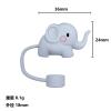 3Pcs Elephant Straw Cover for Stanley 40&30 Oz Cup, 10mm Silicone Straw Covers Cap for Stanley Cup Accessories, Cute Straw Topper for Tumblers, Cap Stopper for Reusable Straws Tip LidsDM595 view 4