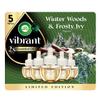 Air Wick Vibrant Plug in Scented Oil Refill, Infused with Essential Oils, Plug in Air Fresheners for Home, Winter Woods & Frosted Ivy, 5 ct view 1