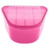 McKesson Denture Cup & Retainer Case, 8 oz, Hinged Lid, Pink - for Dentures, Retainers, Night Guards, Clear Braces - Single Patient Use, 1 Piece view 1