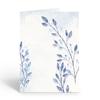 Stonehouse Collection | Blue Leaf Note Cards | Dried Leaves Watercolor Note Cards | Set of 10 (Blue Leaves) view 1