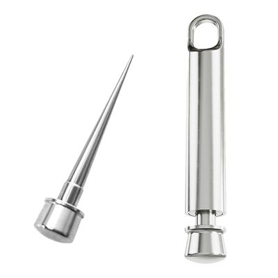 DAILYCARRYCO. MagP Titanium Toothpick Holder - Portable Metal Toothpick - Reusable EDC Micro Tooth pick - Compact & Convenient - Carry On-the-Go - Titanium Construction (Biggie)