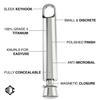 DAILYCARRYCO. MagP Titanium Toothpick Holder - Portable Metal Toothpick - Reusable EDC Micro Tooth pick - Compact & Convenient - Carry On-the-Go - Titanium Construction (Biggie) view 2