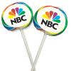 50-Qty Rainbow Whirly Pops with Full Color Customized Labels view 2
