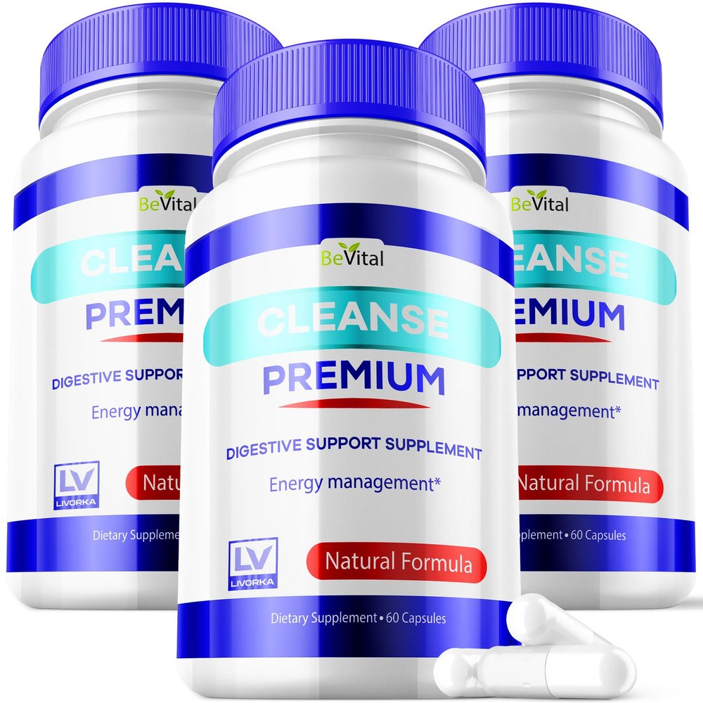 (3 Pack) Bevital Cleanse Premium Capsules - Official BevitalCleanse Premium Advanced Supplement Healthy Digestion Support, 180 Capsulas for 3 Months