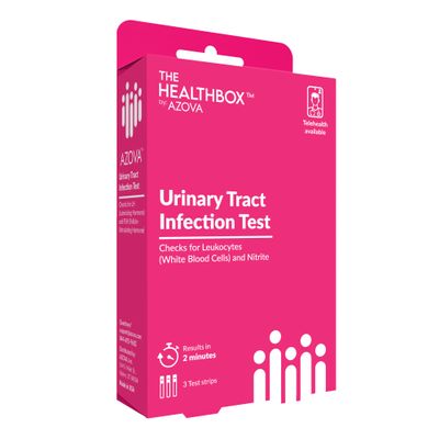 Urinary Health Test Strips | At-Home Wellness Monitoring Kit for Men, Women, and Children | Fast 2-Minute Results | Non-Invasive | 3 Tests | HSA/FSA Eligible by AZOVA