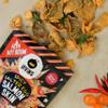 IRVINS Hot Boom Spicy Salted Egg Salmon Skin Chips & Crisps  Premium Hand Cooked, Halal, Keto-Friendly, High Protein Snack, Dangerously Addictive, Real Salted Egg, Spicy, (3.3 oz, Pack of 3) view 2