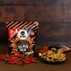 IRVINS Hot Boom Spicy Salted Egg Salmon Skin Chips & Crisps  Premium Hand Cooked, Halal, Keto-Friendly, High Protein Snack, Dangerously Addictive, Real Salted Egg, Spicy, (3.3 oz, Pack of 3) view 3