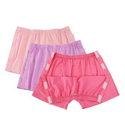 3 Pack Tear Away Underwear, Post Surgery Boxer Briefs for Women, Disabled Adaptive Underwear, Stick-on Briefs, L/W31