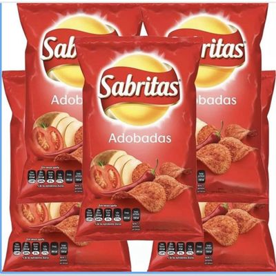 Adobadas 45g Box W/5 bags papas snacks authentic Mexican Chips