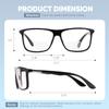 Missfive Photochromic Bifocal Reading Glasses Men Blue Light Protection, Designer Transition Retro Computer Readers Far and Near Dual-Use Lens Stylish Vintage Eyeglasses Matte Gray Eyewear, 2.0x view 4