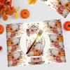 100 Pcs Fall Napkins Thanksgiving Guest Napkins Pumpkins Autumn Leaves Paper Napkins, 3 Ply Disposable Autumn Paper Towels for Fall Thanksgiving Party Supplies Table Decorations Bathroom Kitchen Home view 2