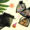 100 Pcs Black Organza Bags, Black Mesh Gift bags, Jewelry Bags Drawstring, Small Candy bags, Mini Goody, Travel Make UP Bags, Party Favor Bags for Halloween Birthday Ceremony Funerals(4 x 4.7 Inch) view 4