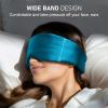 LitBear Silk Sleep Mask for Side Sleeper, Eye Mask Sleeping for Women Men 100% 22 Momme Pure Mulberry Silk, Face-Hugging Padded Eye Cover for Sleeping with Adjustable Band (Peacock Blue) view 4