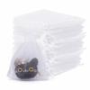 100 PCS White Organza Bags, Small Mesh Bags Drawstring, Jewelry Bag Drawstring, Mesh Gift Sachet Pouch Empty, Wedding Favor Bag for Baptism Party Favor Christmas Baby Shower(4x4.7) view 1