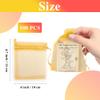 100 Pcs Gold Organza Bags, Wedding Favor Bags, Jewelry Bags Drawstring, Small Mesh Gift Bags, Meash Gift Pouch, Mesh Organizer Bags, Mini Candy Bags for Party Favors, Easter, Christmas(4 x 4.7 Inch) view 2