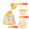 100 Pcs Gold Organza Bags, Wedding Favor Bags, Jewelry Bags Drawstring, Small Mesh Gift Bags, Meash Gift Pouch, Mesh Organizer Bags, Mini Candy Bags for Party Favors, Easter, Christmas(4 x 4.7 Inch) view 3