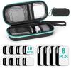 24-Pack TENS Unit Replacement Pads with Hard Travel Storage Case for TENS Units and Accessories,Reusable TENS Unit Pads Electrode Patches Compatible with TENS 7000, Etekcity, Nicwell view 1