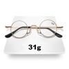 XINGNIAN 3 Pairs of 40mm Creative Small Round Black Reading Glasses Presbyopic Glasses Steampunk Fashion Retro Metal Readers +1.50 view 3