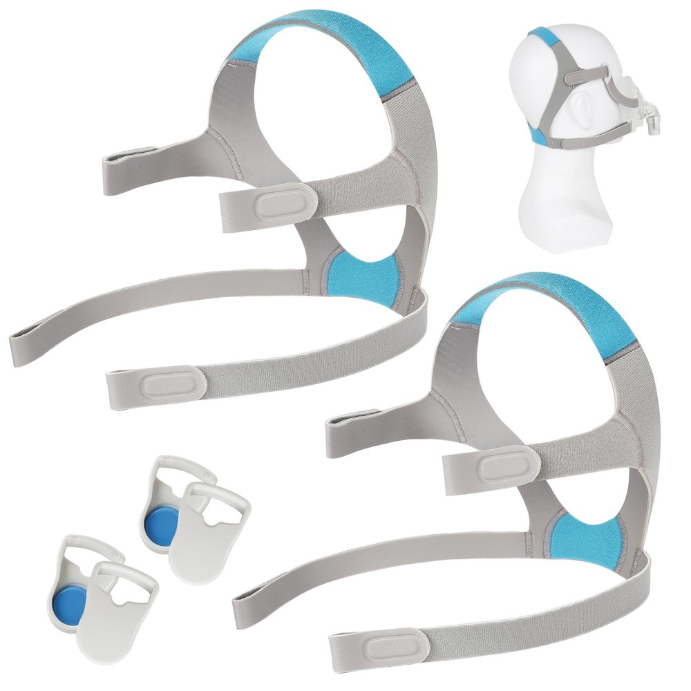 AirFit F20 Headgear, 2 Packs Replacement Mask Headgear Strap with Magnetic Clips, Compatible with F20 Full-face Mask, CPAP Accessories Supplies