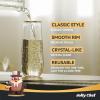 JOLLY CHEF 48 Pack Plastic Champagne Flutes, 9 oz Gold Stemless Champagne Flutes, Plastic Champagne Glasses, Shatterproof Recyclable Mimosa Glasses for Party, Wedding, Christmas, Birthday view 4