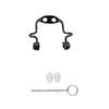 1PC Eyeglass Nose Pads Arm Replacement U-Shape Saddle Bridge Metal Glasses Conjoined Bracket Sunglasses and Screwdriver view 1