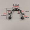 1PC Eyeglass Nose Pads Arm Replacement U-Shape Saddle Bridge Metal Glasses Conjoined Bracket Sunglasses and Screwdriver view 2