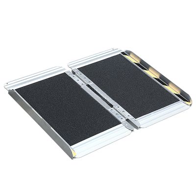 MAAOBR Portable Wheelchair Ramp Aluminum, Non-Slip Folding Handicap Ramp, Portable Ramp with Handle, Threshold Ramp with an Applied Slip-Resistant Surface for Steps, Stairs, Doorways(Size:47.2*30in)