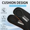 7STROBBS Cushion Insoles for Mens,Shock Absorbing Gel Shoe Inserts for Foot Pain Relief,Replacement Comfort Inner Soles for Work Boots(Black-US8) view 2