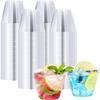 BYSNOW 100 Pack 9 oz Clear Plastic Cups, Plastic Wine Cups for Cocktail Party, Polystyrene Hard Cup with Higher Heat Resistance(9oz 100count) view 1