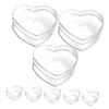 ABOOFAN 8pcs Acrylic Heart-shaped Candy Boxes Transparent Storage Containers for and Jewelry Valentine Day Parties and Special Occasions view 1