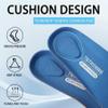 7STROBBS Cushion Insoles for Mens,Shock Absorbing Gel Shoe Inserts for Foot Pain Relief,Replacement Comfort Inner Soles for Work Boots and All Day StandingBlue-US9 view 2
