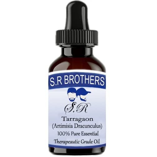 Generic S.R Brothers tarragaon Oil (Artimisia Dracunculus) Pure & Natural Therapeutic Grade Essential Oil with Dropper 100ml, Not Aplicable