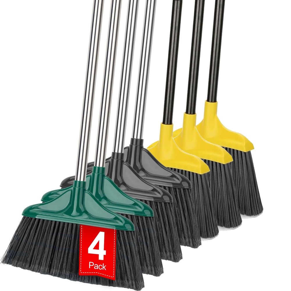 3 Pack Outdoor Broom and 4 Pack Indoor Broom