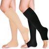 TZYSOKC Open Toe Compression Socks 15-20 mmHg for Women and Men Knee High Toeless Circulation Compression Stockings(BN 2xl) view 1