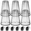 HESTYA 6 Pack Mosquito Head Net for Outdoor Face Neck Protecting - Insects Mesh Bug Net (Black) view 1