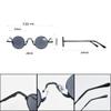 3 Pairs of 34mm Creative Small Round Black Reading Glasses Mini Round Frame Gray Sunglasses Retro Spring Hinge Lightweight 17g Metal Readers +2.50 view 2