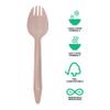 Eco-Products Renewable & Compostable 6.5" Wood Sporks, Case of 500, FSC Certified Individually Wrapped Wooden Spork, Hot & Cold Food Friendly, Ridge Molded Into Handle For Better Grip and Strength view 4