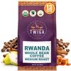Twiga Coffee Rwandan Whole Bean  Organic Medium Roast Arabica with Caramel, Cinnamon & Citrus Flavor Notes  Single Origin Fresh Roasted Rwandan Coffee for a Smooth, Bold Cup  12 oz view 1