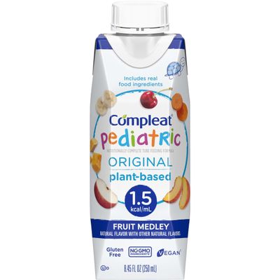 Compleat Original 1.5 Pediatric Tube Feeding Formula Fruit Medley Flavor 250 mL Carton 24 Ct