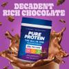 Pure Protein All-In-One Powder, Rich Chocolate - Whey & Collagen, High Fiber, Vitamins, No Added Sugar, Non-GMO, Gluten-Free, 1.25lb view 2