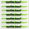 Outie Tool | 2 in 1 Clear Aligner Invisible Braces Removal Tool | Retainer Remover | Patented Design | (Neon Green Individually wrapped singles, Pack of 7) view 1