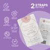 2-Pack Replacement Headgear Strap for N20 Nasal Pillow CPAP Mask, Snugell CPAP Headgear Compatible with AirFit and AirTouch N20 - Premium Nylon Headband - Large - Grey & Purple - Clips Not Included view 2
