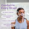 2-Pack Replacement Headgear Strap for N20 Nasal Pillow CPAP Mask, Snugell CPAP Headgear Compatible with AirFit and AirTouch N20 - Premium Nylon Headband - Large - Grey & Purple - Clips Not Included view 3
