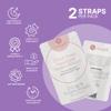 2-Pack Replacement Headgear Strap for N20 Nasal Pillow CPAP Mask, Snugell CPAP Headgear Compatible with AirFit and AirTouch N20 - Premium Nylon Headband - Medium - Grey & Purple - Clips Not Included view 2