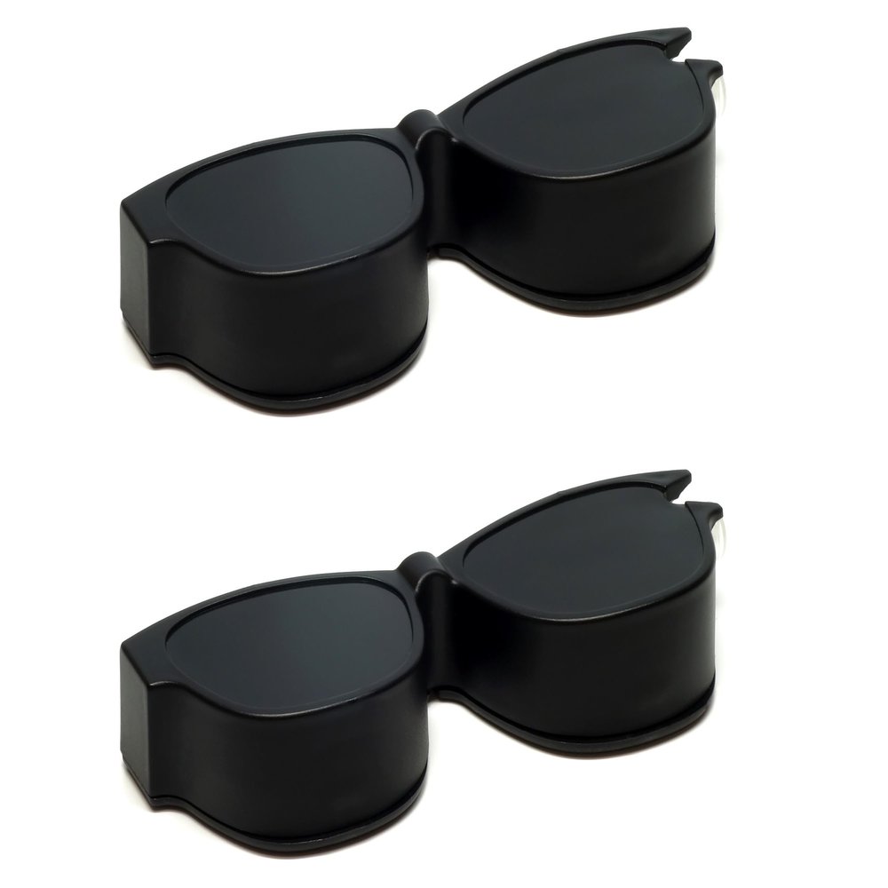 Calabria Kool Klean 2 Pack Eyeglasses Lens Cleaner Kit Black 15 ml Cleaning Spray, White Cleaning Cloth Eyewear Cleaning Kit