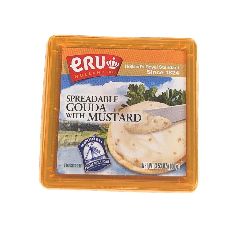 NineLife Basics ERU Spreadable Gouda With Mustard 3.53 oz (Pack of 8)