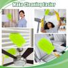 4-Pack Fleece Dusters for Swiffer, 360 Reusable Duster Refills Heavy Duty Pads for Swiffer Hand Duster Dry Duster, Green view 3