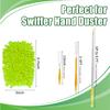 4-Pack Fleece Dusters for Swiffer, 360 Reusable Duster Refills Heavy Duty Pads for Swiffer Hand Duster Dry Duster, Green view 4
